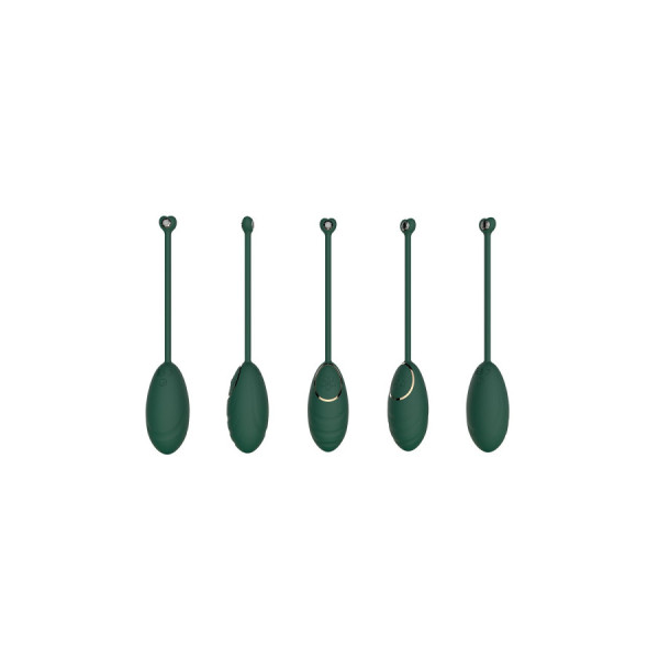 Œuf vibrant Vert Emeraude avec télécommande USB 